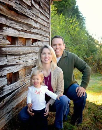 Dr. Amy, Dr. Brandon Williams and their daughter Anna